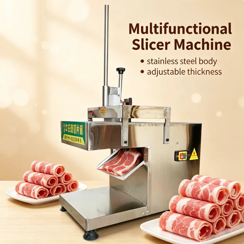 Stainless Steel Meat Cutter Commercial Electric Desktop Slicer Fully Automatic 220V Shredded Vegetable Cutter Meat Grinder
Stainless Steel Meat Cutter Commercial Electric Desktop Slicer Fully Automatic 220V Shredded Vegetable Cutter Meat Grinder