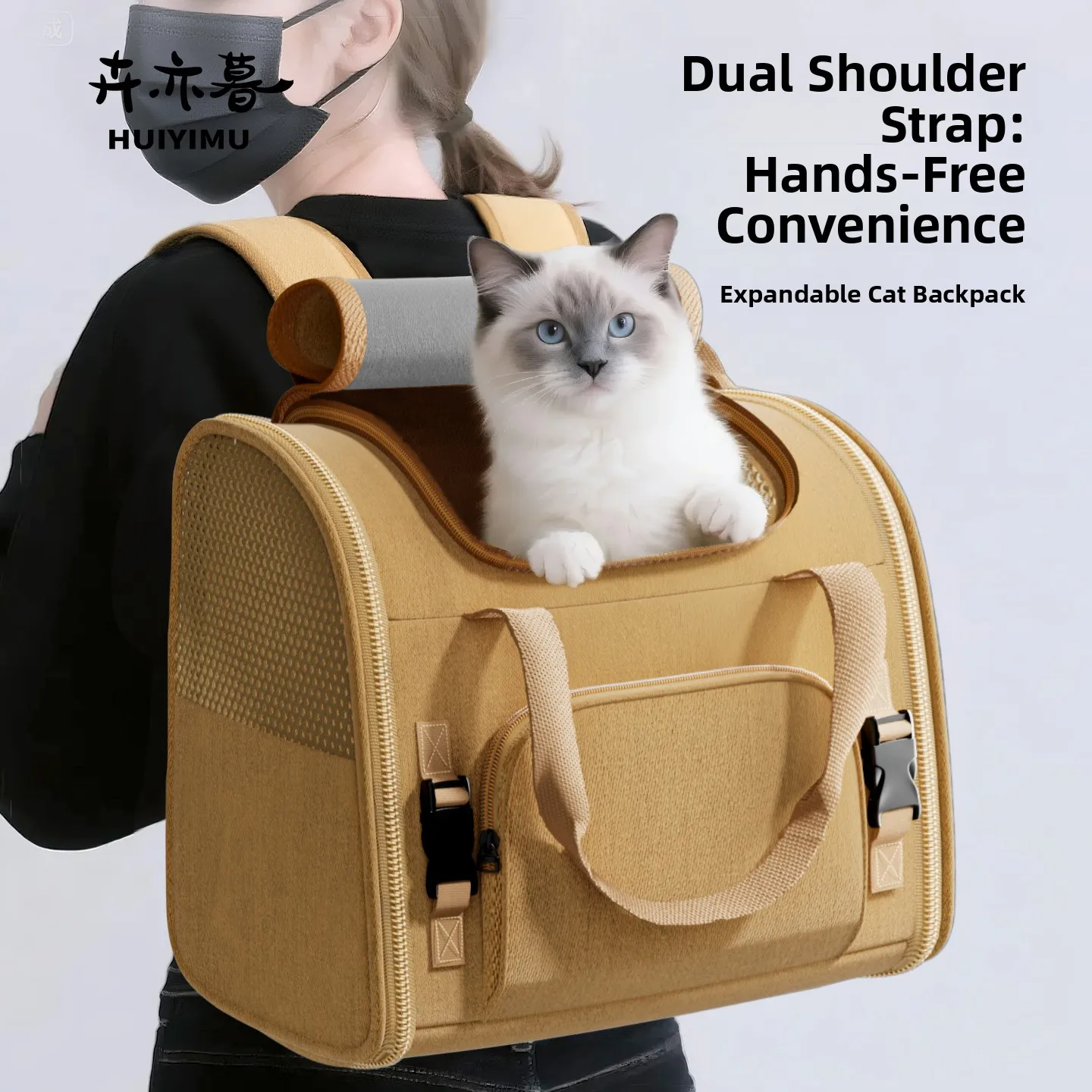 Portable Large Capacity Backpack Double Shoulder Handheld Pet Bag for Outdoor Travel All Seasons Universal Carrier
Portable Large Capacity Backpack Double Shoulder Handheld Pet Bag for Outdoor Travel All Seasons Universal Carrier