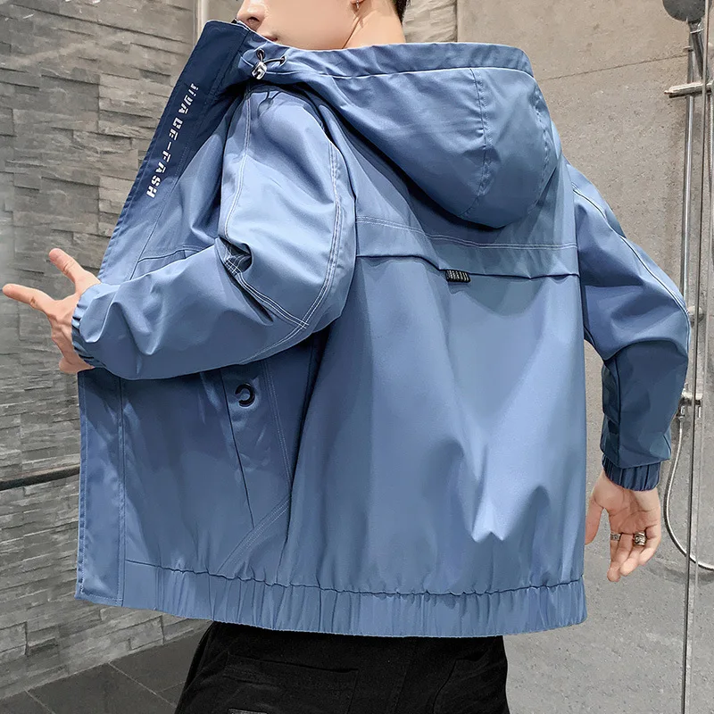 Men Coat Age Season New Outfits Jacket Male Popular Logo Hooded Wind Students Fashion Leisure Men's Clothing
Men Coat Age Season New Outfits Jacket Male Popular Logo Hooded Wind Students Fashion Leisure Men's Clothing