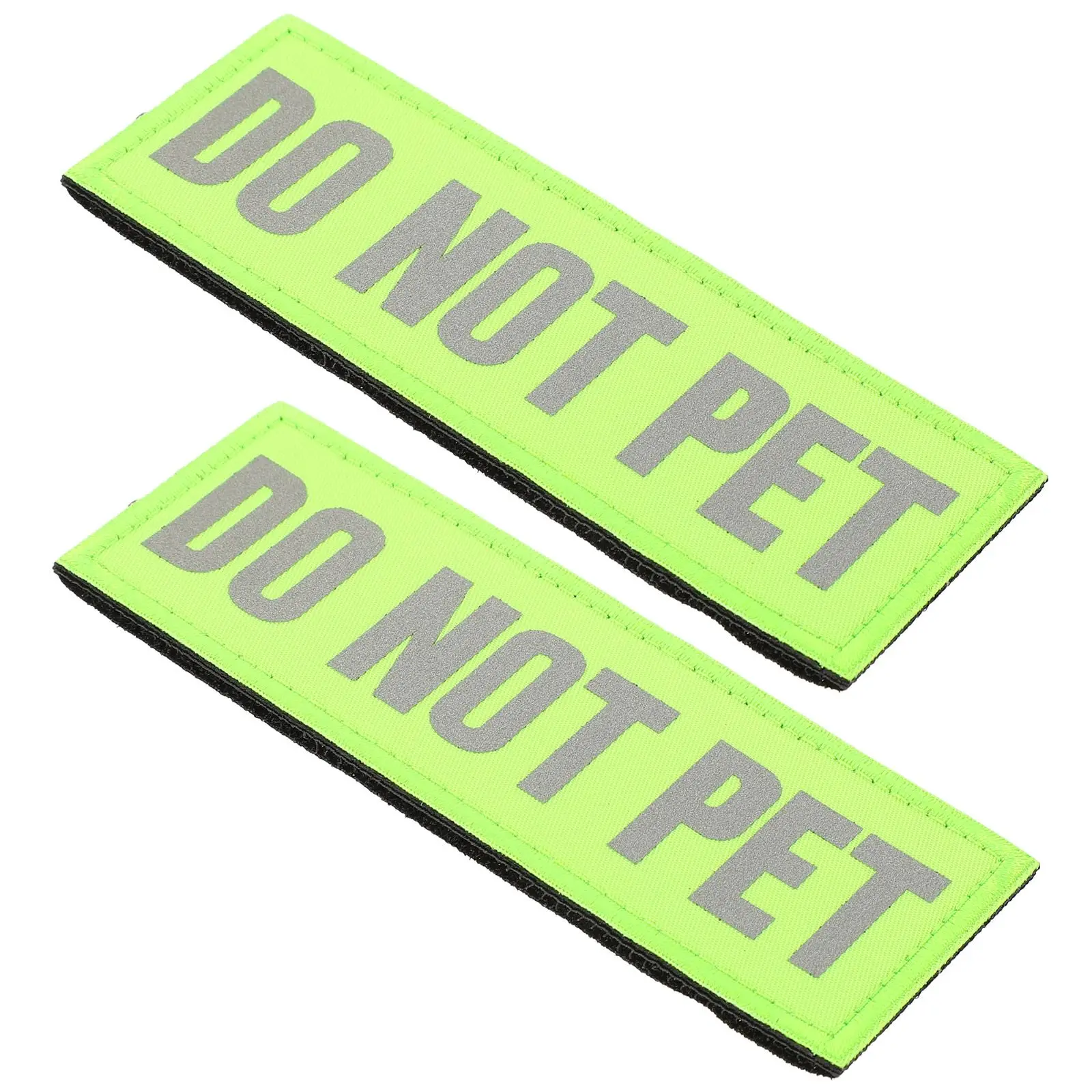 2PCS Reflective Dog Patches Do Not Pet Green Safety Vest Sticker for Harness Backpacks Night Visible Tough Nylon Durability
2PCS Reflective Dog Patches Do Not Pet Green Safety Vest Sticker for Harness Backpacks Night Visible Tough Nylon Durability
