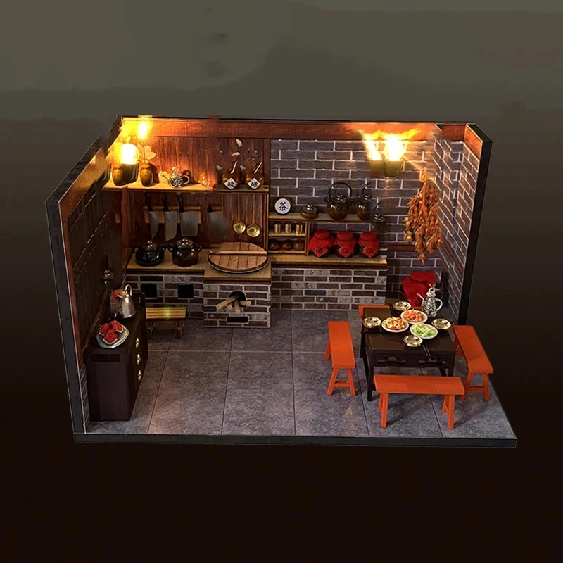 OUZEY Chinese Ancient Style Wooden Dollhouse Villa DIY Miniature Kit with Furniture Assembled Roombox Toy Gift for Children
OUZEY Chinese Ancient Style Wooden Dollhouse Villa DIY Miniature Kit with Furniture Assembled Roombox Toy Gift for Children
