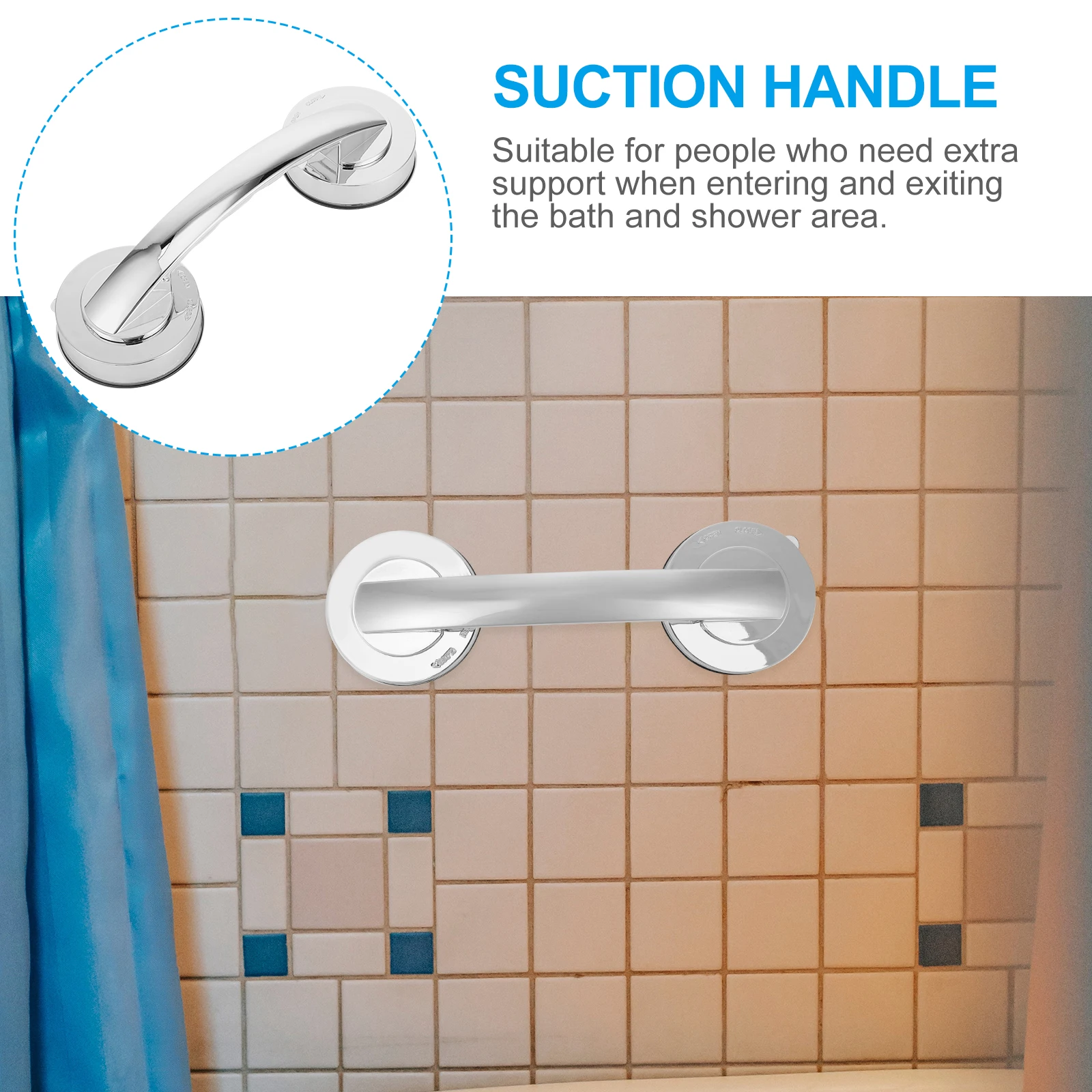 Suction Cup Door Handle Bathroom Safety Bars Shower Elderly Assist Bearing Long Lasting Suction Handle Durability
Suction Cup Door Handle Bathroom Safety Bars Shower Elderly Assist Bearing Long Lasting Suction Handle Durability