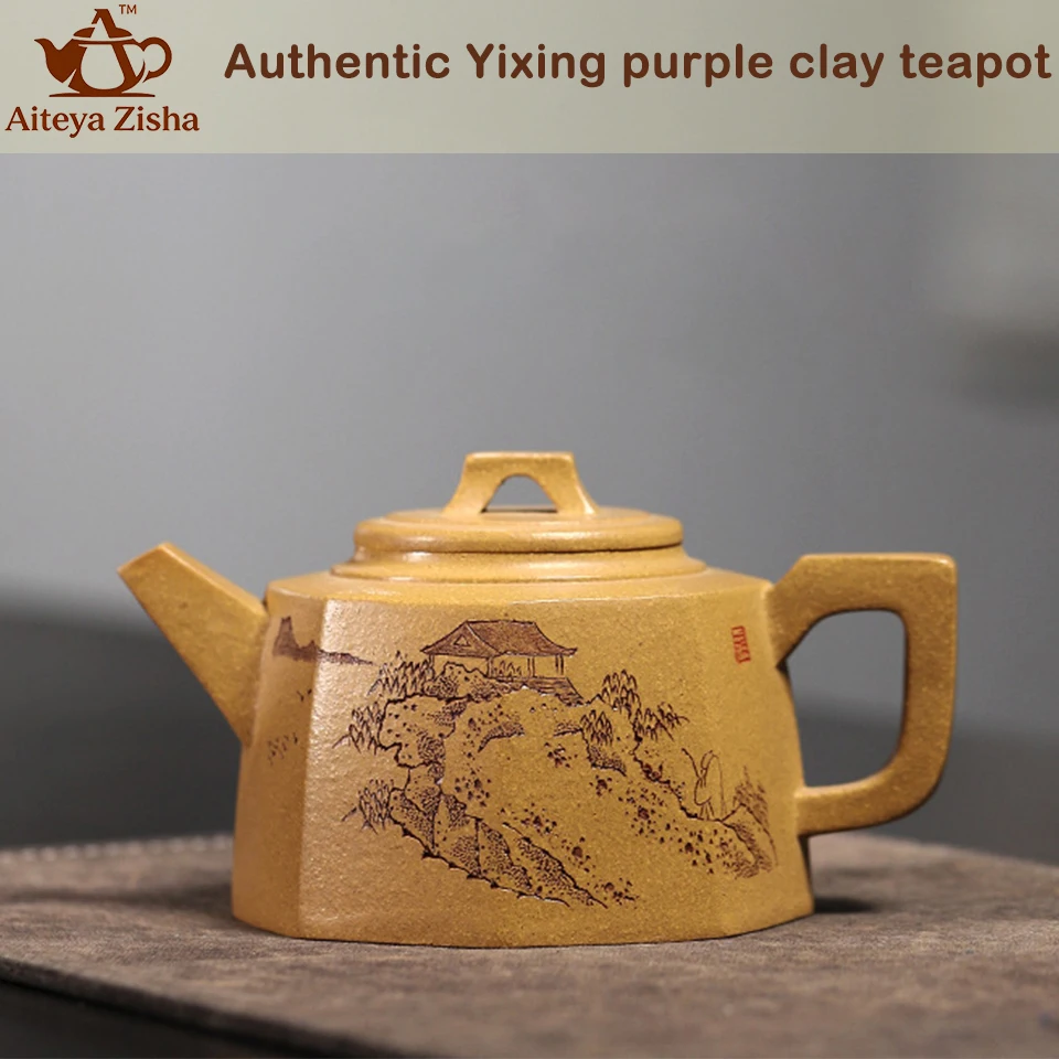 Authentic Yixing handmade purple clay teapot, Chinese teapot, Kung Fu tea set, for Home, Office, Gift 300ml Zisha Clay teapot
Authentic Yixing handmade purple clay teapot, Chinese teapot, Kung Fu tea set, for Home, Office, Gift 300ml Zisha Clay teapot