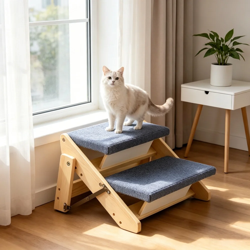 Pet Staircase for Dogs And Cats Step Ladder with Scratching Post Eco-Friendly Non-Slip Ideal for Small to Medium Size Pets
Pet Staircase for Dogs And Cats Step Ladder with Scratching Post Eco-Friendly Non-Slip Ideal for Small to Medium Size Pets