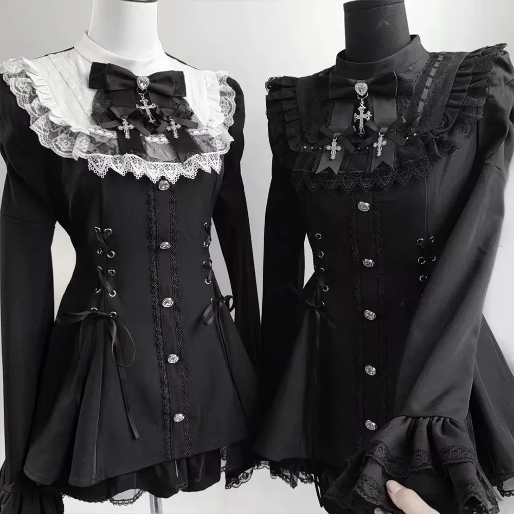 Lolita Style Japanesey2 Aesthetic Retro Bow Dress Shorts Set Women's Gothic Long Sleeved Shirt Dress Fashionable Party Dress Set
Lolita Style Japanesey2 Aesthetic Retro Bow Dress Shorts Set Women's Gothic Long Sleeved Shirt Dress Fashionable Party Dress Set
