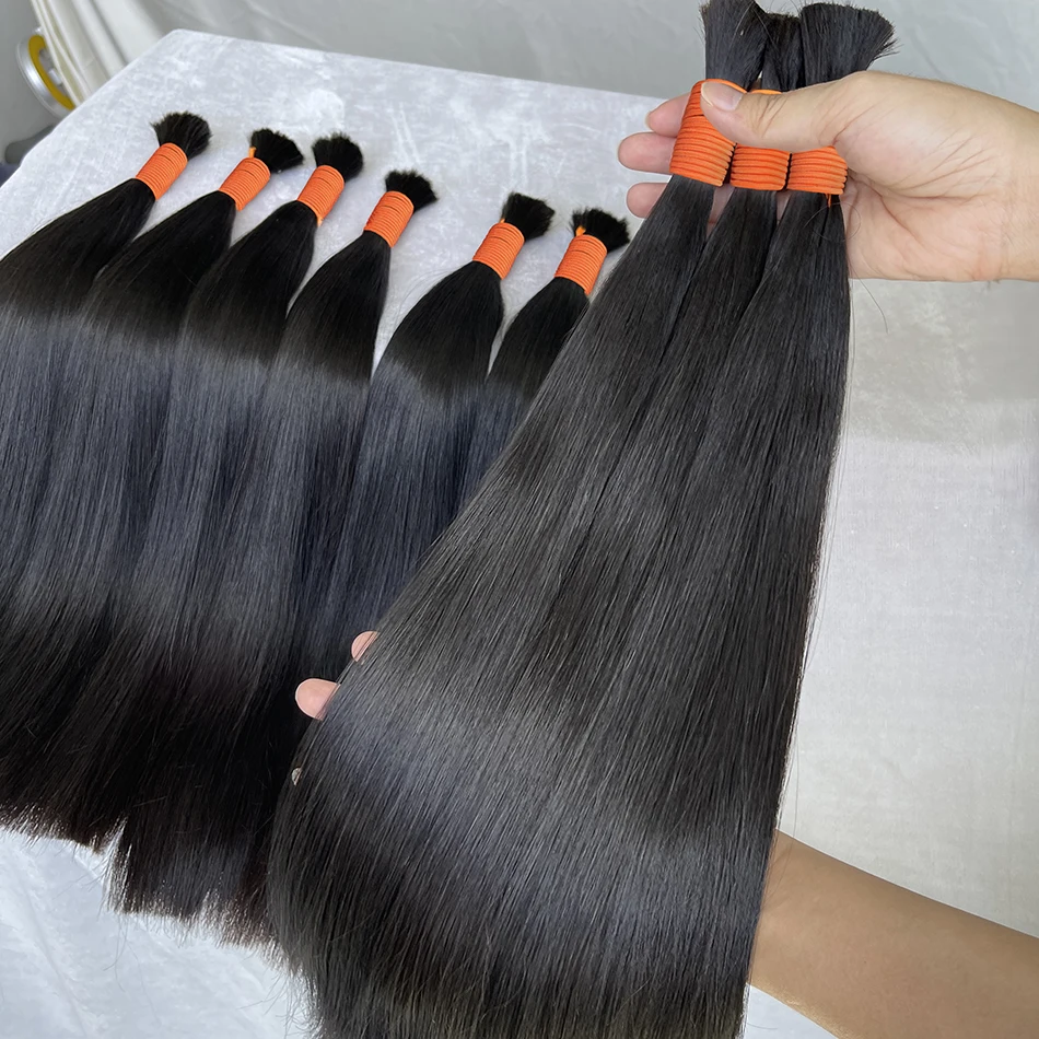 Unprocessed Raw Virgin Straight Human Hair Bulk No Weft Natural Color High Quality Braiding Hair Extensions
Unprocessed Raw Virgin Straight Human Hair Bulk No Weft Natural Color High Quality Braiding Hair Extensions