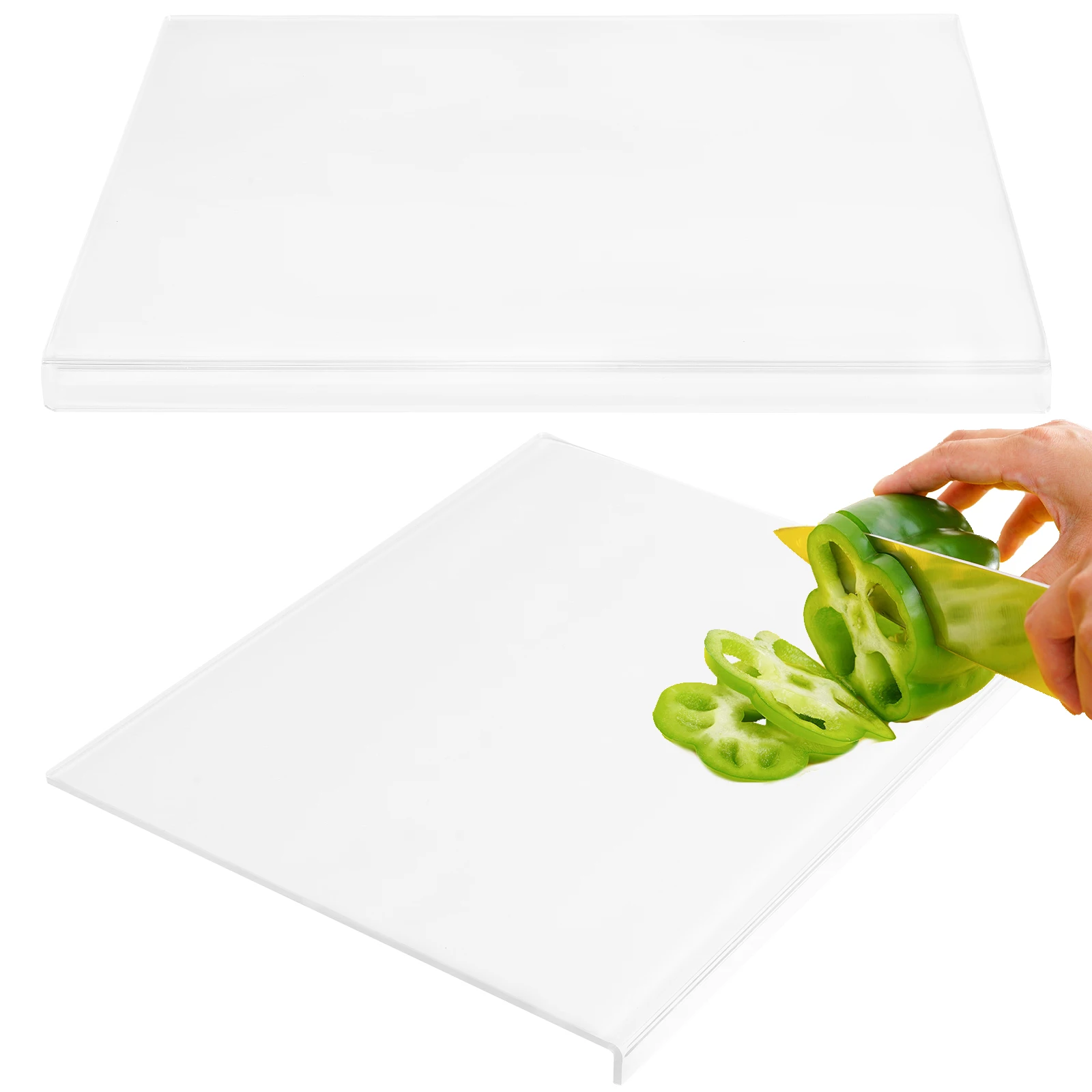 Kitchen Clear Acrylic Cutting Boards Lightweight Reusable Non-Slip Cutting Board for Cutting Vegetable Fruit for Kitchen Counter
Kitchen Clear Acrylic Cutting Boards Lightweight Reusable Non-Slip Cutting Board for Cutting Vegetable Fruit for Kitchen Counter