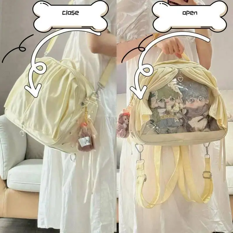 Bloom Transparent Yellow Ita Bag Hot Girls Haruku Aesthetic Mini Backpacks Student Sweet Shoulder Crossbody Bags Mochila New
Bloom Transparent Yellow Ita Bag Hot Girls Haruku Aesthetic Mini Backpacks Student Sweet Shoulder Crossbody Bags Mochila New