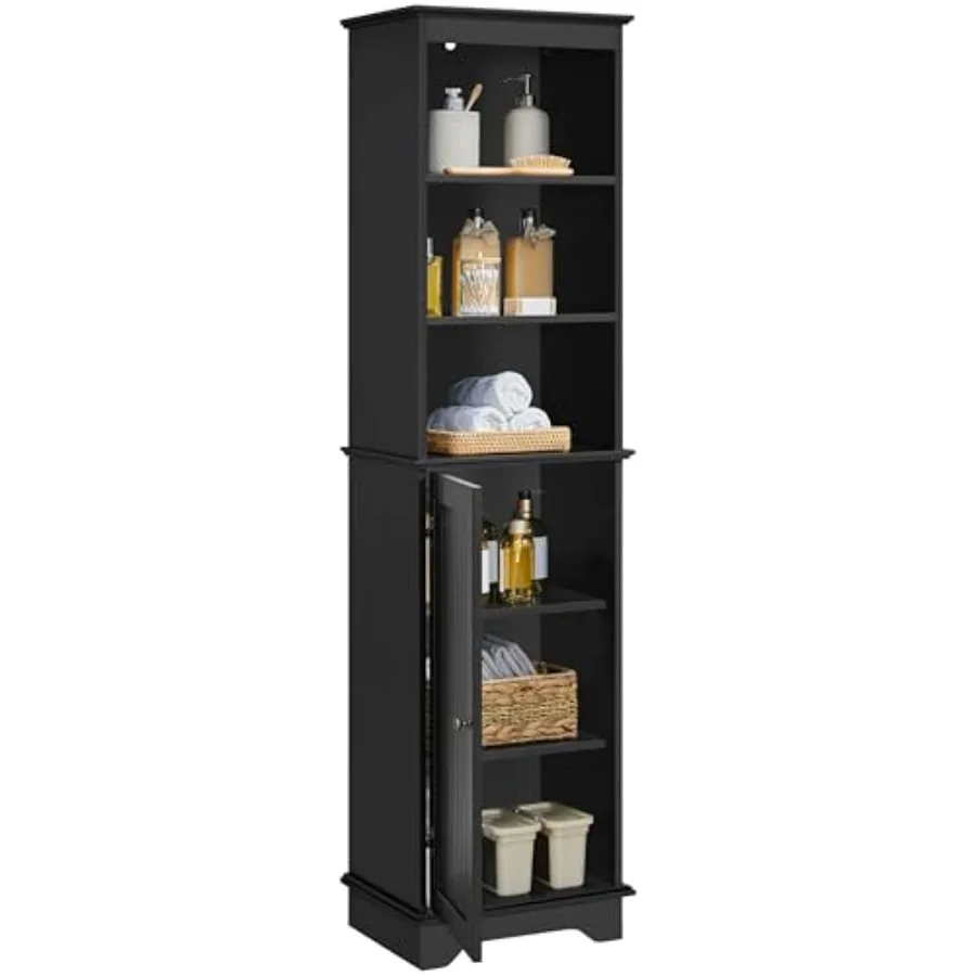 60.5 Freestanding Bathroom Storage Cabinet Tall Slim Floor Cabinet with 3 Shelves Door Space Saving Organizer Home Storage Furn
60.5 Freestanding Bathroom Storage Cabinet Tall Slim Floor Cabinet with 3 Shelves Door Space Saving Organizer Home Storage Furn