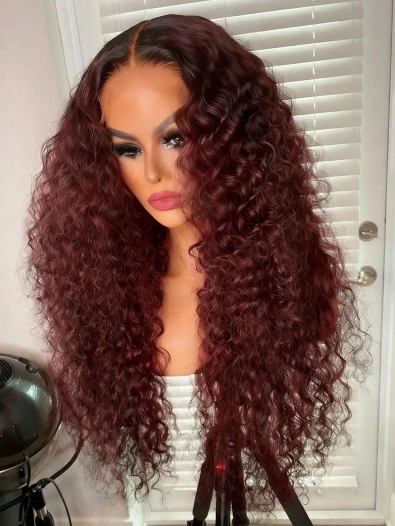 Burgundy Deep Wave Lace Front Wigs Human Hair 13x4 HD Transparent Curly Lace Frontal Wig Human Hair 200% Density Pre Plucked Glueless Lace Frontal Wig With Baby Hair Burgundy Colored Lace Front Wigs Human Hair For Women
Burgundy Deep Wave Lace Front Wigs Human Hair 13x4 HD Transparent Curly Lace Frontal Wig Human Hair 200% Density Pre Plucked Glueless Lace Frontal Wig With Baby Hair Burgundy Colored Lace Front Wigs Human Hair For Women