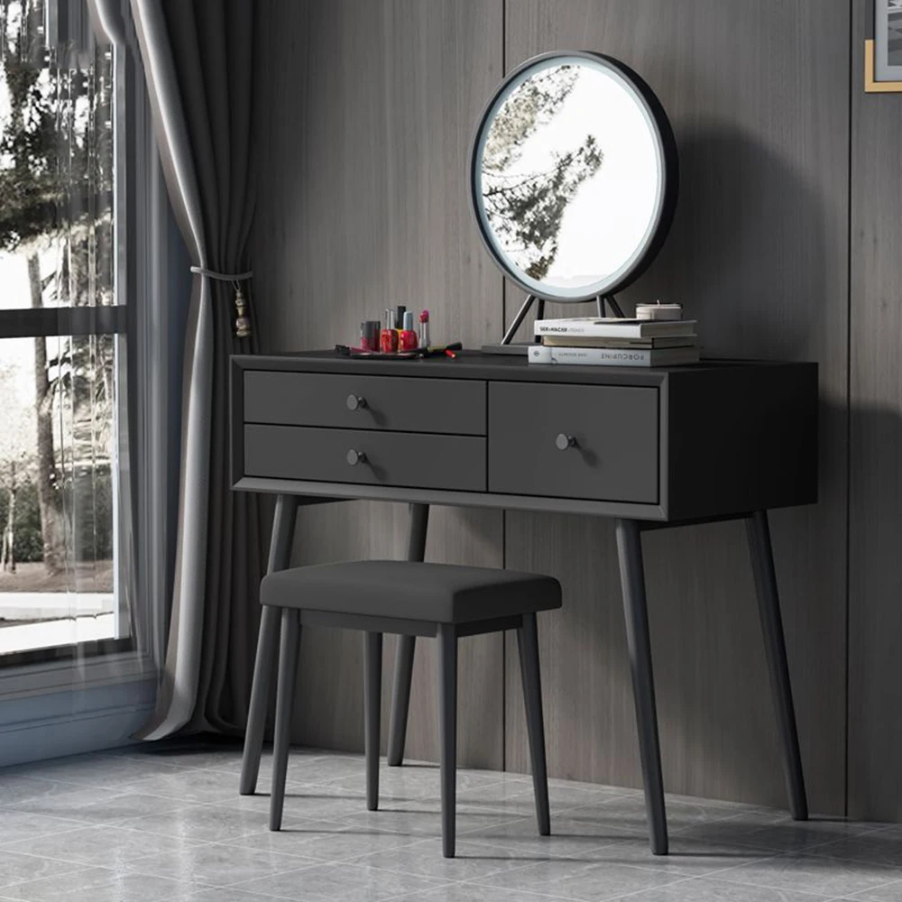 Luxury Makeup Vanity Dresser Design Chair Minimalist Vanity Makeup Desk Dressing Table Storage Modern Home Furniture Accessories
Luxury Makeup Vanity Dresser Design Chair Minimalist Vanity Makeup Desk Dressing Table Storage Modern Home Furniture Accessories