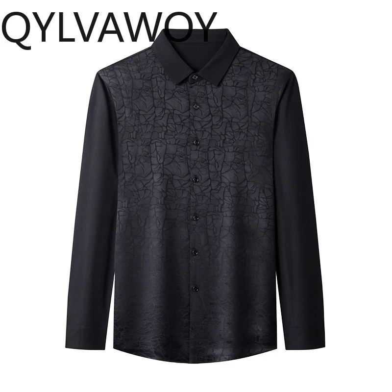 QYLVAWOY 92.4% Real Mulberry Silk Shirts for Man Spring Autumn Menswear Clothing Jacquard Men's Shirts Tops Stylish Shirt Daily
QYLVAWOY 92.4% Real Mulberry Silk Shirts for Man Spring Autumn Menswear Clothing Jacquard Men's Shirts Tops Stylish Shirt Daily