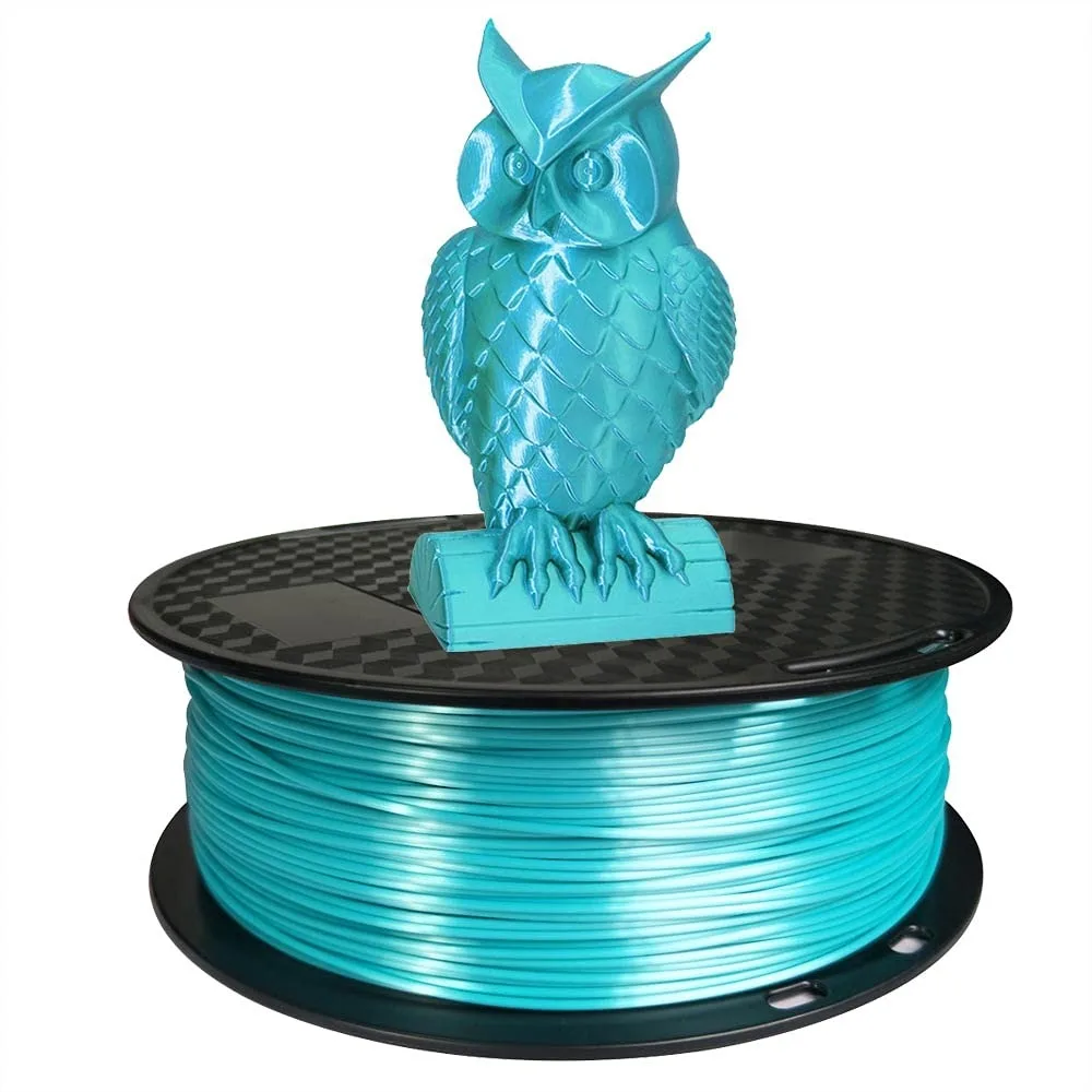 Silk Blue PLA Filament 1.75mm, Shiny Metallic 3D Printer Filament for FDM Printers, 1KG Spool with Smooth Glossy Finish for Arts
Silk Blue PLA Filament 1.75mm, Shiny Metallic 3D Printer Filament for FDM Printers, 1KG Spool with Smooth Glossy Finish for Arts