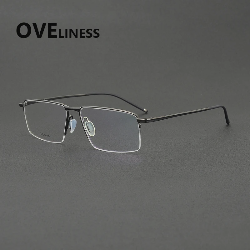 2027 Pure Titanium Glasses Frame Men Brand Design Half-Rim Square Eyewear Semi-Rimless Japanese Ultralight Eyeglasses frames
2027 Pure Titanium Glasses Frame Men Brand Design Half-Rim Square Eyewear Semi-Rimless Japanese Ultralight Eyeglasses frames