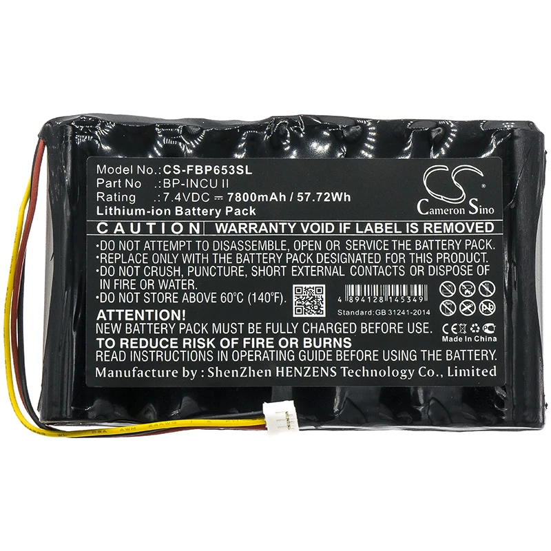 7800mAh/10200mAh Battery BP-INCU II for Fluke Biomedical INCU II Incubator, Radiant Warmer Analyzer
7800mAh/10200mAh Battery BP-INCU II for Fluke Biomedical INCU II Incubator, Radiant Warmer Analyzer