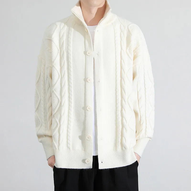 Осень-зима мужской повседневный вязаный кардиган свитер с воротником-стойкой Thiened Long Sve Faion Urban Sle теплый цвет
Осень-зима мужской повседневный вязаный кардиган свитер с воротником-стойкой Thiened Long Sve Faion Urban Sle теплый цвет