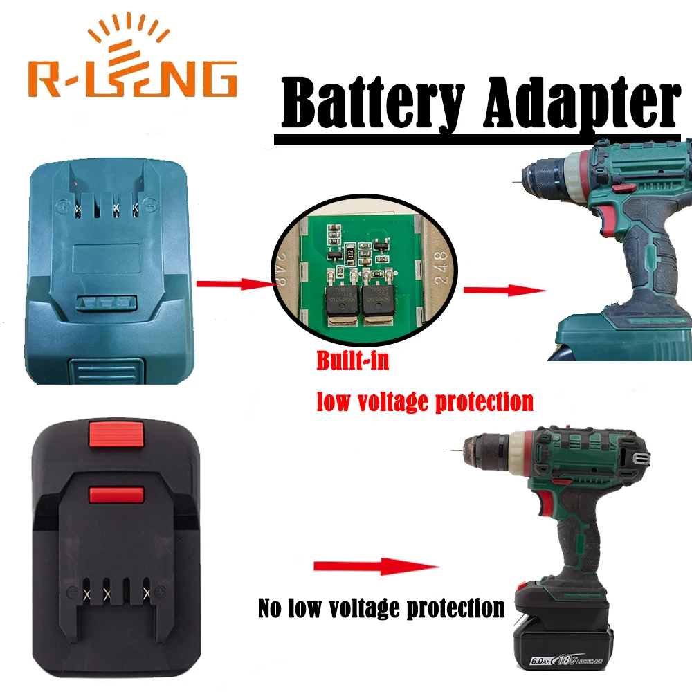 Adapter Converter for Makita 18V Lithium to for Lidl Parkside X20V Li-Ion Power Tool Accessories(Not include tools and Battery )
Adapter Converter for Makita 18V Lithium to for Lidl Parkside X20V Li-Ion Power Tool Accessories(Not include tools and Battery )