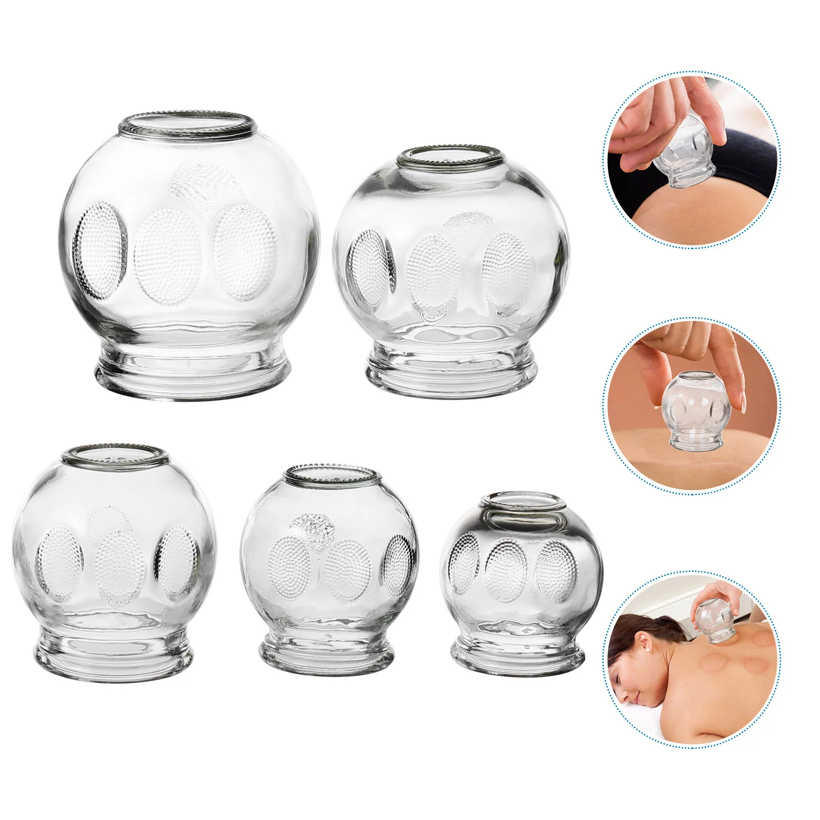 5 Pcs Cupping Vacuum Massager Glass Cuppings Tool Clear Glasses Suite Chinese Suction Cups
5 Pcs Cupping Vacuum Massager Glass Cuppings Tool Clear Glasses Suite Chinese Suction Cups
