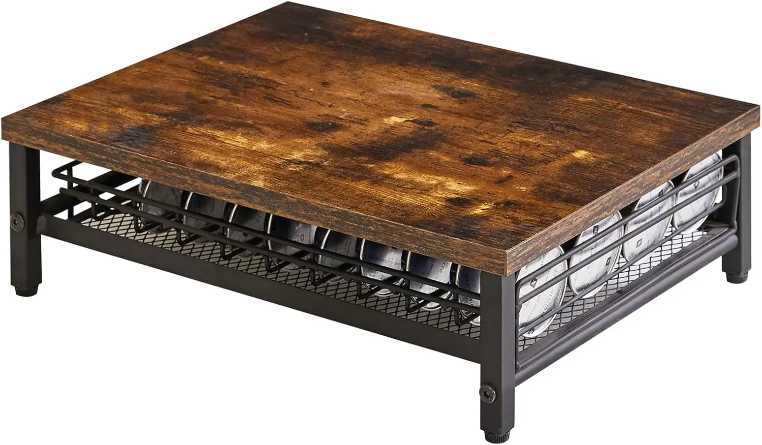 Coffee Pod Drawer Holder, 40 Capsule Storage, Wooden Top & Mesh Shelves, Compatible with Nespresso Vertuo, Rustic Brown
Coffee Pod Drawer Holder, 40 Capsule Storage, Wooden Top & Mesh Shelves, Compatible with Nespresso Vertuo, Rustic Brown
