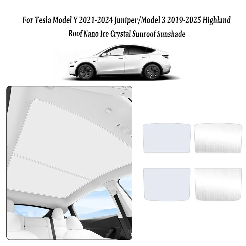 Для Tesla Model Y 2021-2024 Juniper/Model 3 2019-2025 Highland Roof Nano Ice Crystal люк солнцезащитный козырек аксессуары для салона автомобиля
Для Tesla Model Y 2021-2024 Juniper/Model 3 2019-2025 Highland Roof Nano Ice Crystal люк солнцезащитный козырек аксессуары для салона автомобиля
