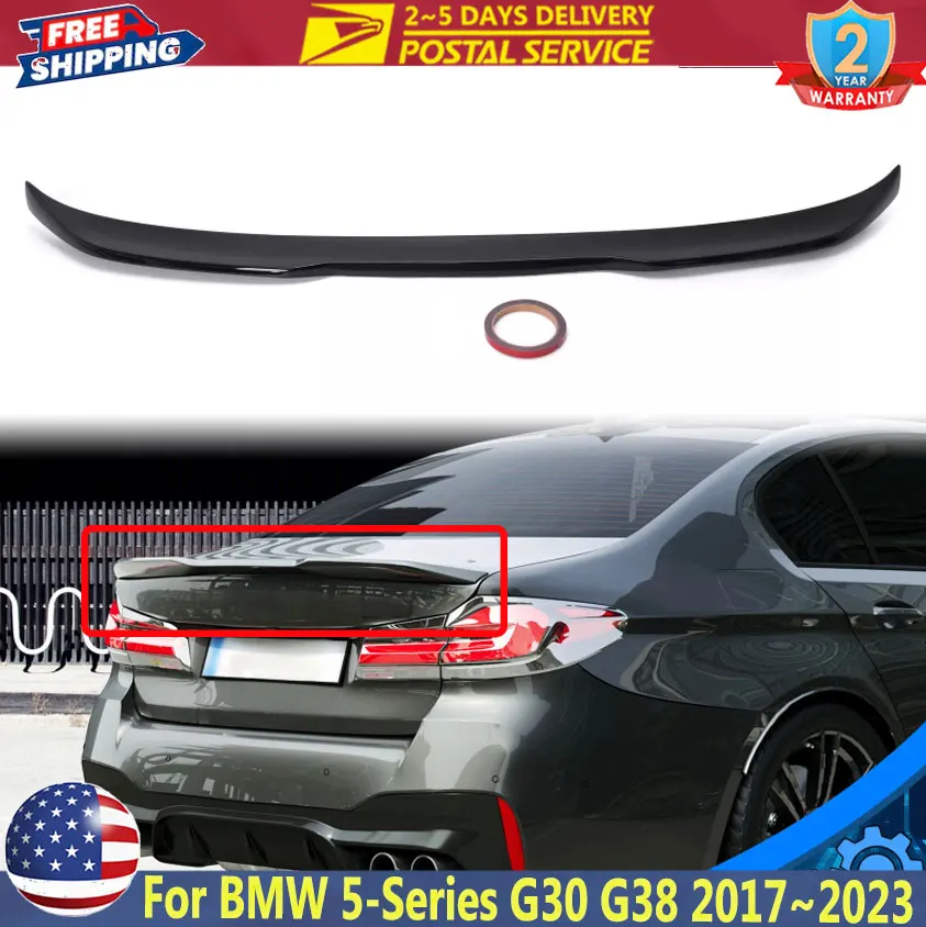 Car Rear Trunk Lid Spoiler Wings For BMW 5 Series G30 G38 530i 540i M550i F90 M5 2017~2023 CS Style Trunk Spoiler Wing Gloss Blk
Car Rear Trunk Lid Spoiler Wings For BMW 5 Series G30 G38 530i 540i M550i F90 M5 2017~2023 CS Style Trunk Spoiler Wing Gloss Blk