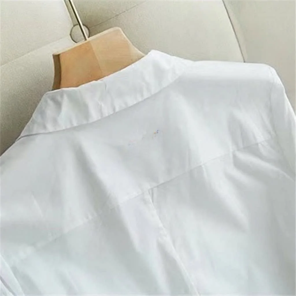 Loose Long Sleeve Women's Shirt Korean Style Casual Base Layer Top Slimming plus Size Mid-Length Cotton Commute Style
Loose Long Sleeve Women's Shirt Korean Style Casual Base Layer Top Slimming plus Size Mid-Length Cotton Commute Style