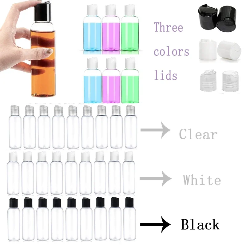 5Pcs 30/50/60/100ml Plastic Squeeze Bottles with Disc Cap Clear Travel Containers For Shampoo Lotions Liquid Body Soap Creams
5Pcs 30/50/60/100ml Plastic Squeeze Bottles with Disc Cap Clear Travel Containers For Shampoo Lotions Liquid Body Soap Creams