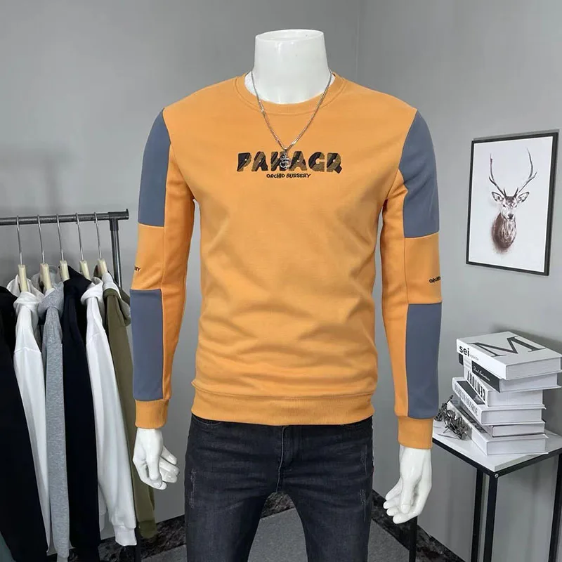 Fashion O-Neck Spliced Printed Letter T-Shirts Men's Clothing 2025 Autumn New Loose Long Sleeve Korean Tops Casual Tee Shirts
Fashion O-Neck Spliced Printed Letter T-Shirts Men's Clothing 2025 Autumn New Loose Long Sleeve Korean Tops Casual Tee Shirts
