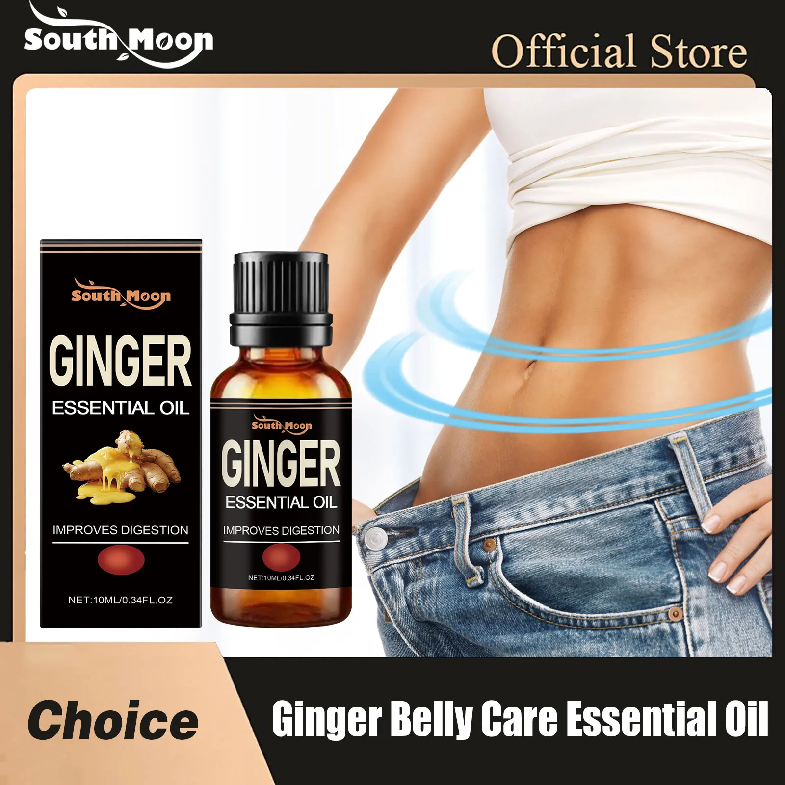 South Moon Ginger Belly Firming Care Oil Weight Loss Fat Burner Anti Cellulite Massage Sculpting Body Shaping Essential Oil 10ml
South Moon Ginger Belly Firming Care Oil Weight Loss Fat Burner Anti Cellulite Massage Sculpting Body Shaping Essential Oil 10ml