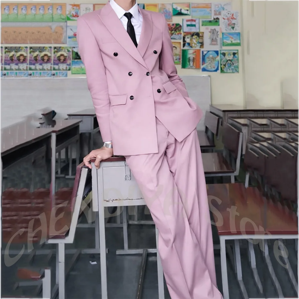 Double Breasted Two Piece Men' Suit Double Breasted Straight Fit Casual Party Graduation Prom Costume Homme Jacket Pants
Double Breasted Two Piece Men' Suit Double Breasted Straight Fit Casual Party Graduation Prom Costume Homme Jacket Pants