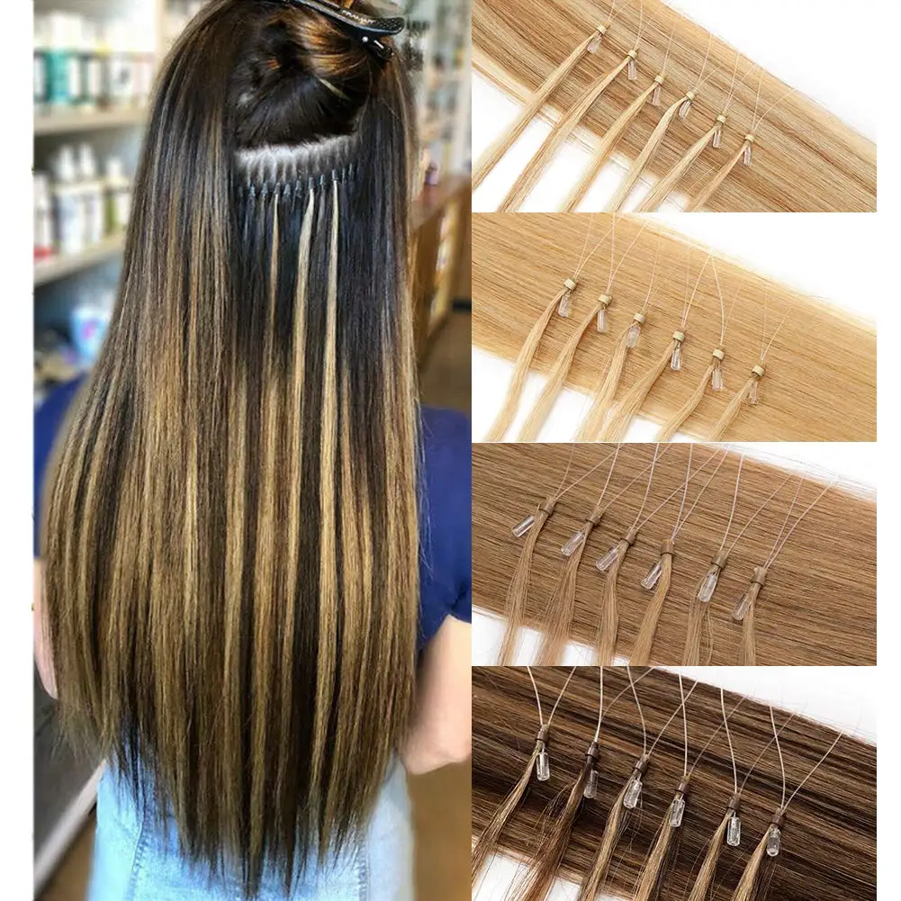 100% Human Hair Micro Loop Extensions Straight Weft With Silicone Rings For Damage Free Hair Extensions
100% Human Hair Micro Loop Extensions Straight Weft With Silicone Rings For Damage Free Hair Extensions