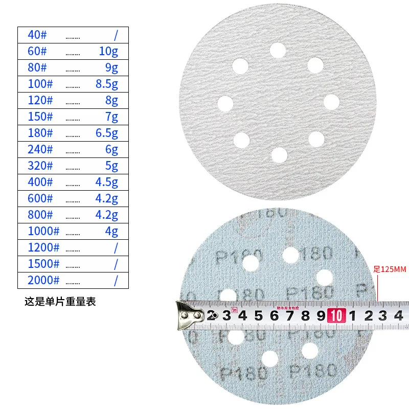 10Pcs 5 Inch 8Holes Wet Dry Sanding Disc Hook&Loop Abrasive Sand Paper Round Grinding Paper for Wood Finishing Metal Polishing
10Pcs 5 Inch 8Holes Wet Dry Sanding Disc Hook&Loop Abrasive Sand Paper Round Grinding Paper for Wood Finishing Metal Polishing
