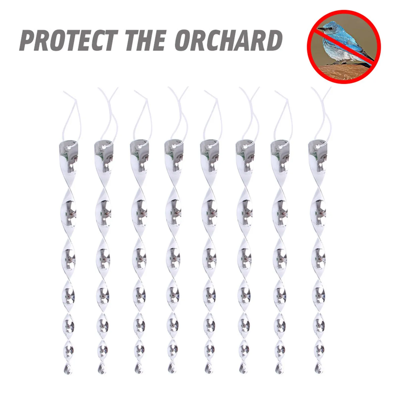 4/8PCS Bird Repeller Rotating Rod Reflective Wind Spiral Deterrent Control Device Agricultural Bird Scarer Garden Decoration
4/8PCS Bird Repeller Rotating Rod Reflective Wind Spiral Deterrent Control Device Agricultural Bird Scarer Garden Decoration