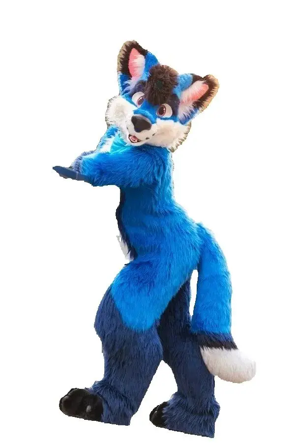 Cute Blue Husky Fox Dog Mascot Costume White Wolf Fursuit Cartoon Character for Role Play Halloween Advertising Game Party
Cute Blue Husky Fox Dog Mascot Costume White Wolf Fursuit Cartoon Character for Role Play Halloween Advertising Game Party