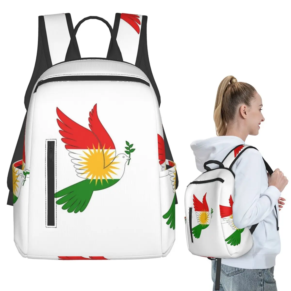Kurdistan Kurdish Flag Backpack Student BookBag Kids School Bag Laptop Shoulder Bags Men Women
Kurdistan Kurdish Flag Backpack Student BookBag Kids School Bag Laptop Shoulder Bags Men Women