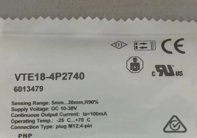 Совершенно новый оригинальный VTE18-4P2740 в коробке, быстрая доставка
Совершенно новый оригинальный VTE18-4P2740 в коробке, быстрая доставка