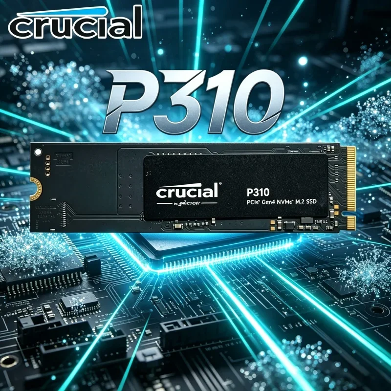 Crucial P310 M.2 2280 PCIe4 NVMe SSD 1TB/2TB 3D NAND 7100MB/s High Speed Gaming OEM Drive for Laptop Desktop PC
Crucial P310 M.2 2280 PCIe4 NVMe SSD 1TB/2TB 3D NAND 7100MB/s High Speed Gaming OEM Drive for Laptop Desktop PC