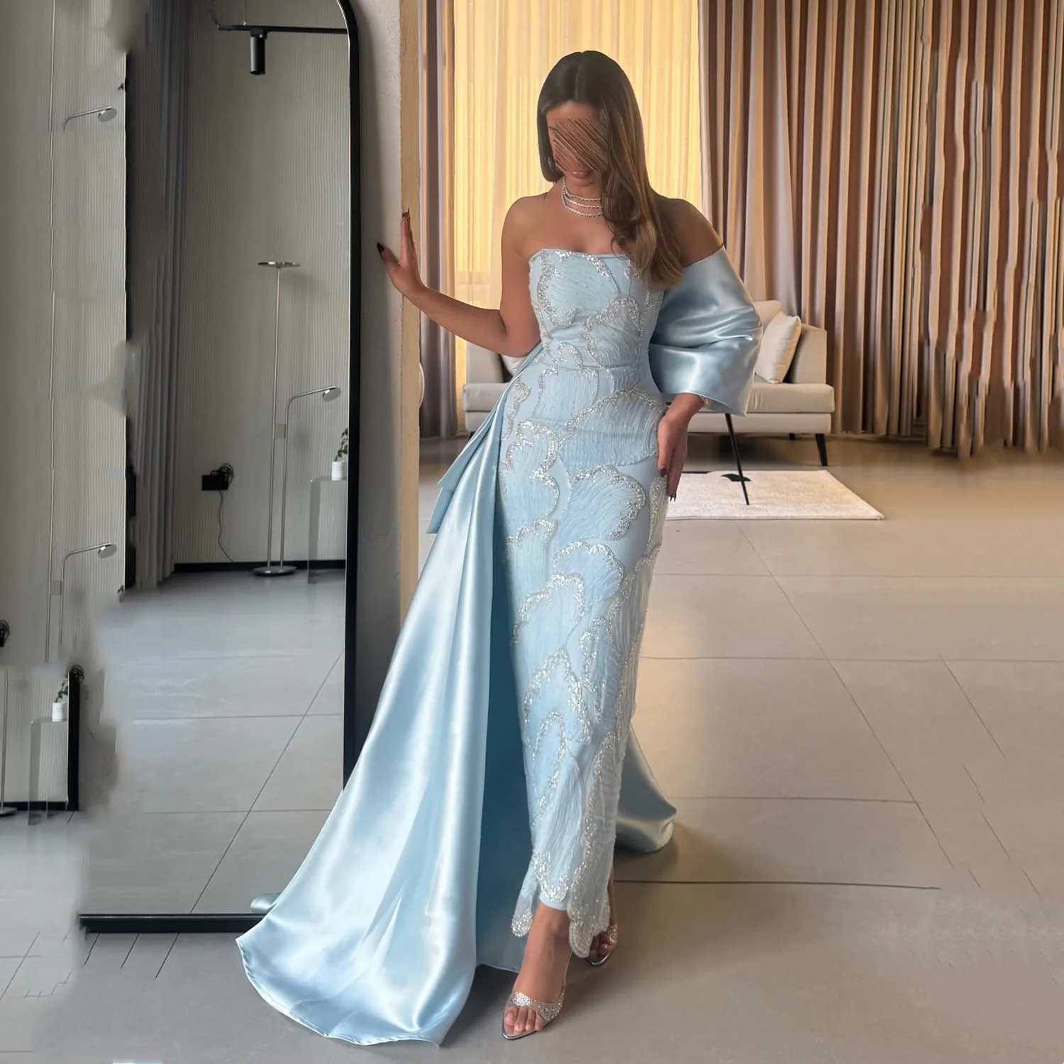 Роскошные женские вечерние платья Lorrtta для особых случаев فساتين سهرة Vestidos De Festa по индивидуальному заказу с синими цветами русалки
Роскошные женские вечерние платья Lorrtta для особых случаев فساتين سهرة Vestidos De Festa по индивидуальному заказу с синими цветами русалки