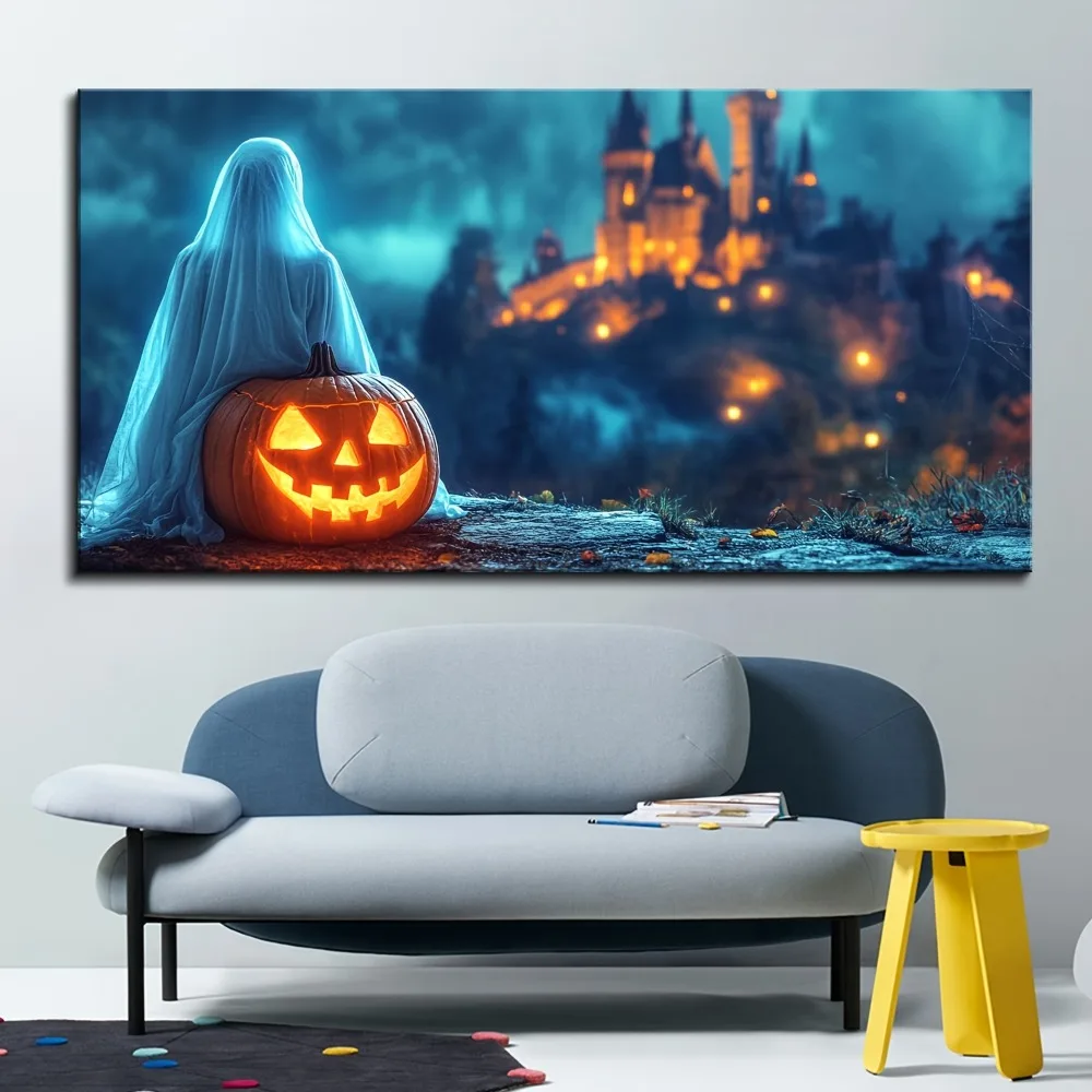1.5 inch thick pine solid wood frame,Halloween canvas mural,suitable for living room home decor,black castle painting decoration
1.5 inch thick pine solid wood frame,Halloween canvas mural,suitable for living room home decor,black castle painting decoration