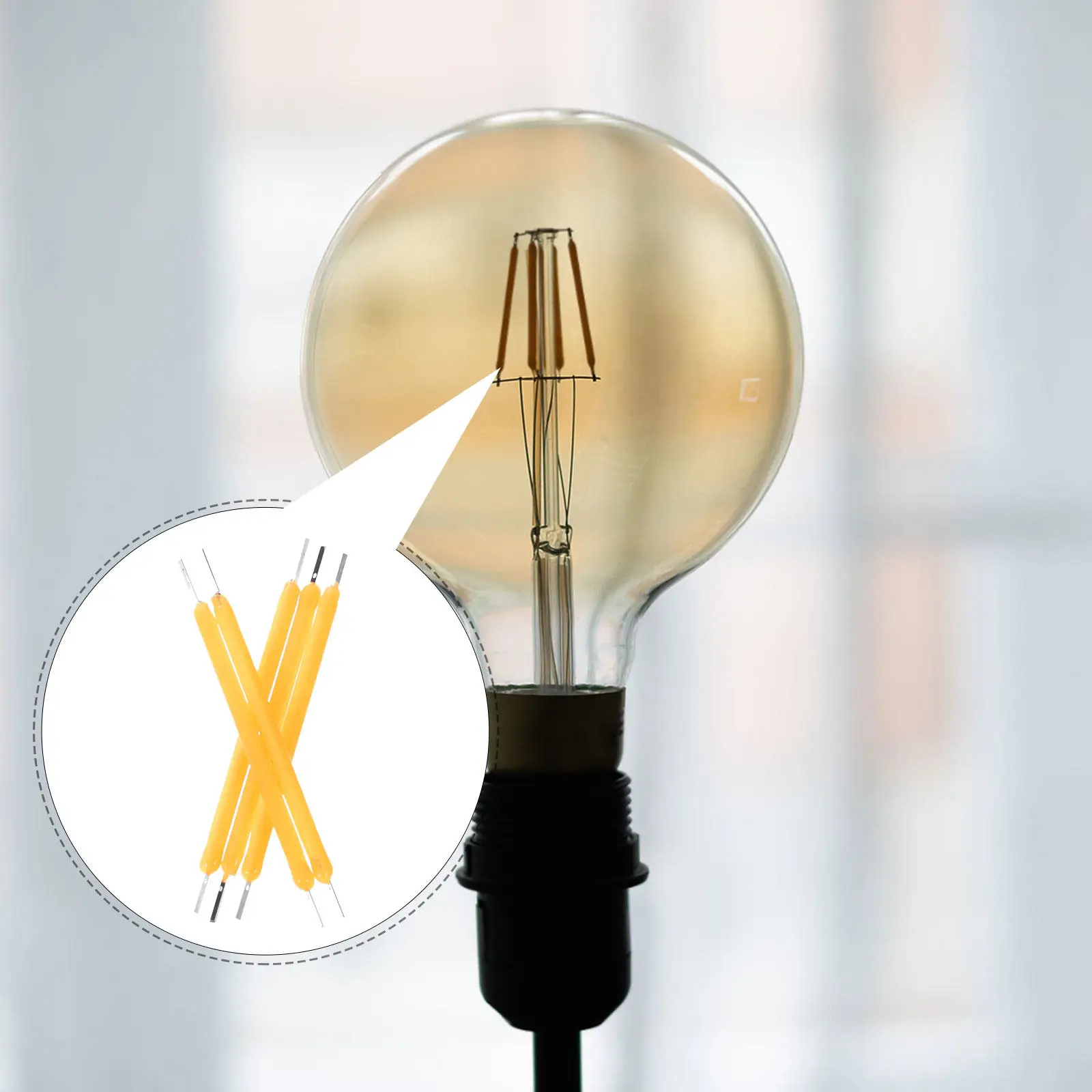 40Pcs Hard LED Filament Parts 3V 38Mm 120Ma Long Life Eye Friendly 2700K Warm Light for Lamp Repair Lighting Fixtures Bulb
40Pcs Hard LED Filament Parts 3V 38Mm 120Ma Long Life Eye Friendly 2700K Warm Light for Lamp Repair Lighting Fixtures Bulb