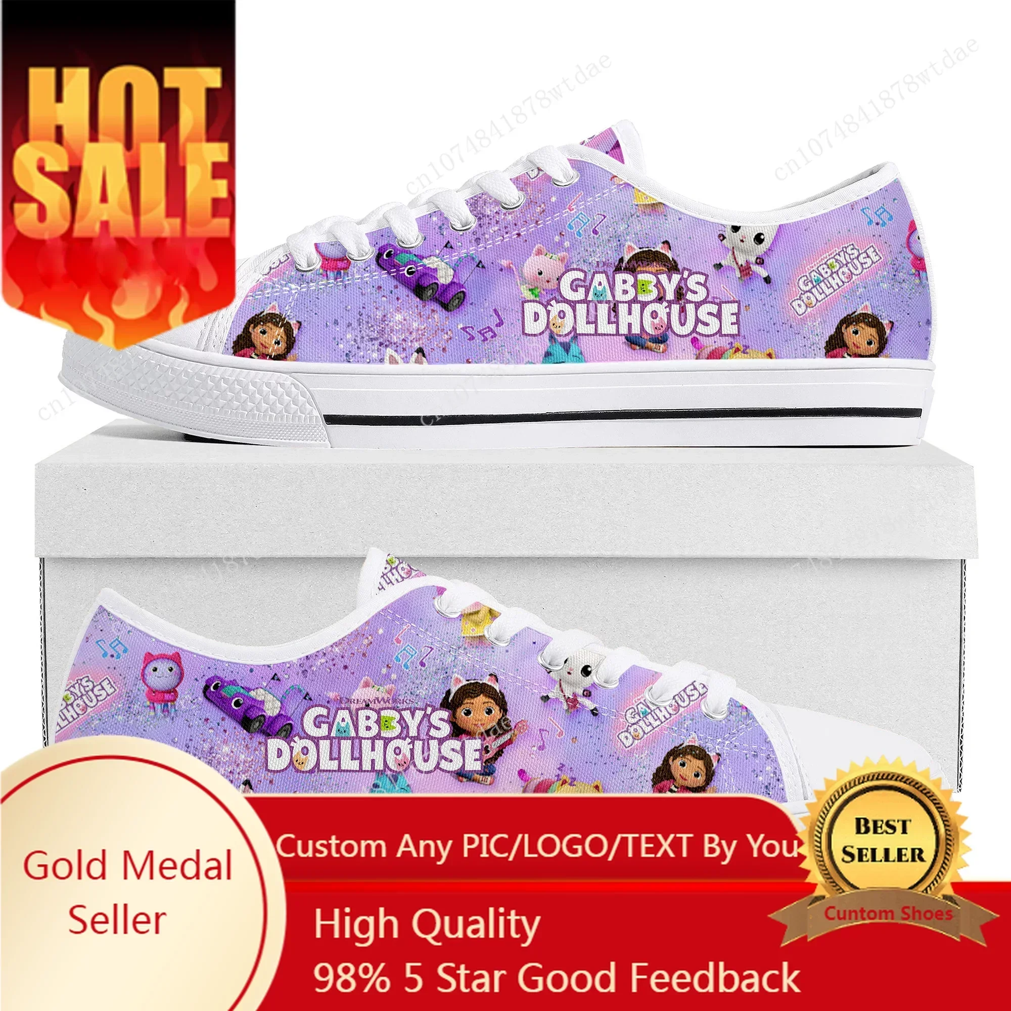 GabbysDollhouse Low Top Sneakers Womens Mens Teenager Gabbys High Quality Canvas Sneaker Couple Comics Manga Custom Made Shoes
GabbysDollhouse Low Top Sneakers Womens Mens Teenager Gabbys High Quality Canvas Sneaker Couple Comics Manga Custom Made Shoes