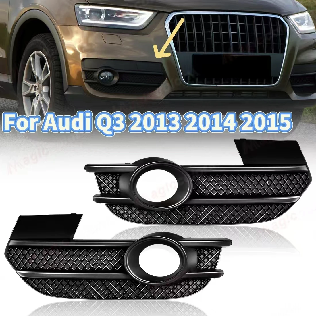 8U0807681A 8U0807682A Racing Grille For Audi Q3 2013 2014 2015 Fog Light Cover Front Bumper Lower Grill Fog Lamp Frames
8U0807681A 8U0807682A Racing Grille For Audi Q3 2013 2014 2015 Fog Light Cover Front Bumper Lower Grill Fog Lamp Frames