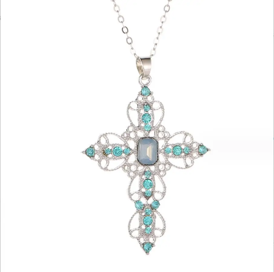 1PC Christian Cross Necklace For Women Man Silver Color With Crystals Gothic Crucifix Symbol Easter Unisex Jewelry F1951
1PC Christian Cross Necklace For Women Man Silver Color With Crystals Gothic Crucifix Symbol Easter Unisex Jewelry F1951