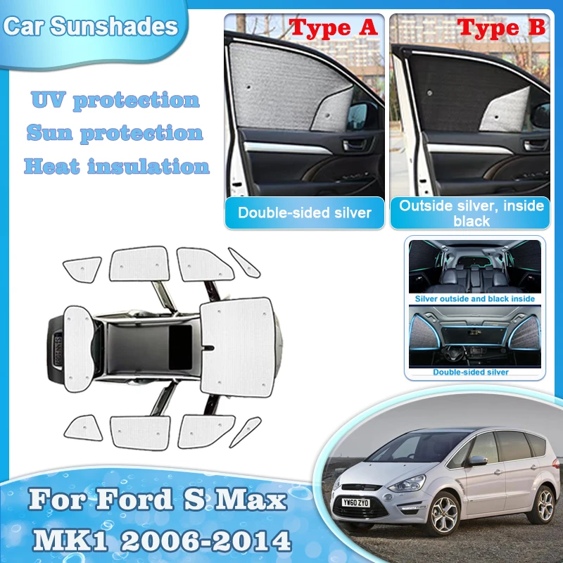 Coverage Sunshades For Ford S Max Accessories MK1 2007 2006-2014 Car Sunshade Window Visors Windshield Sun Shade Curtain Tools
Coverage Sunshades For Ford S Max Accessories MK1 2007 2006-2014 Car Sunshade Window Visors Windshield Sun Shade Curtain Tools
