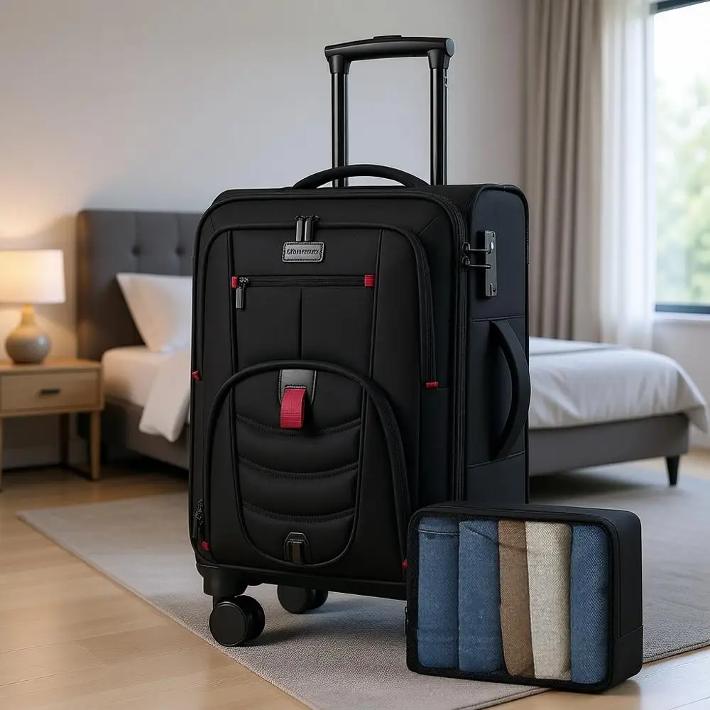 22 Lightweight Spinner Carry-On Suitcase with TSA Lock for Men & Women, Ideal for Business Travel
22 Lightweight Spinner Carry-On Suitcase with TSA Lock for Men & Women, Ideal for Business Travel