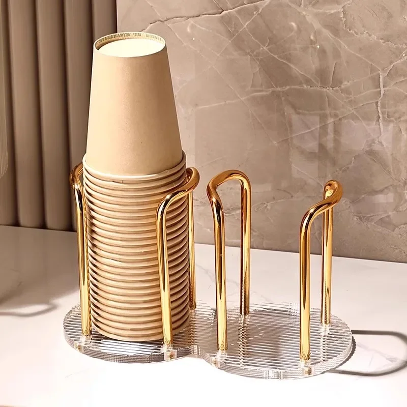 Luxury Disposable Cup Storage Holder Water Tea Cups Dispenser Rack Shelf with Longer Stick Mug Display Stand Home Organizer
Luxury Disposable Cup Storage Holder Water Tea Cups Dispenser Rack Shelf with Longer Stick Mug Display Stand Home Organizer