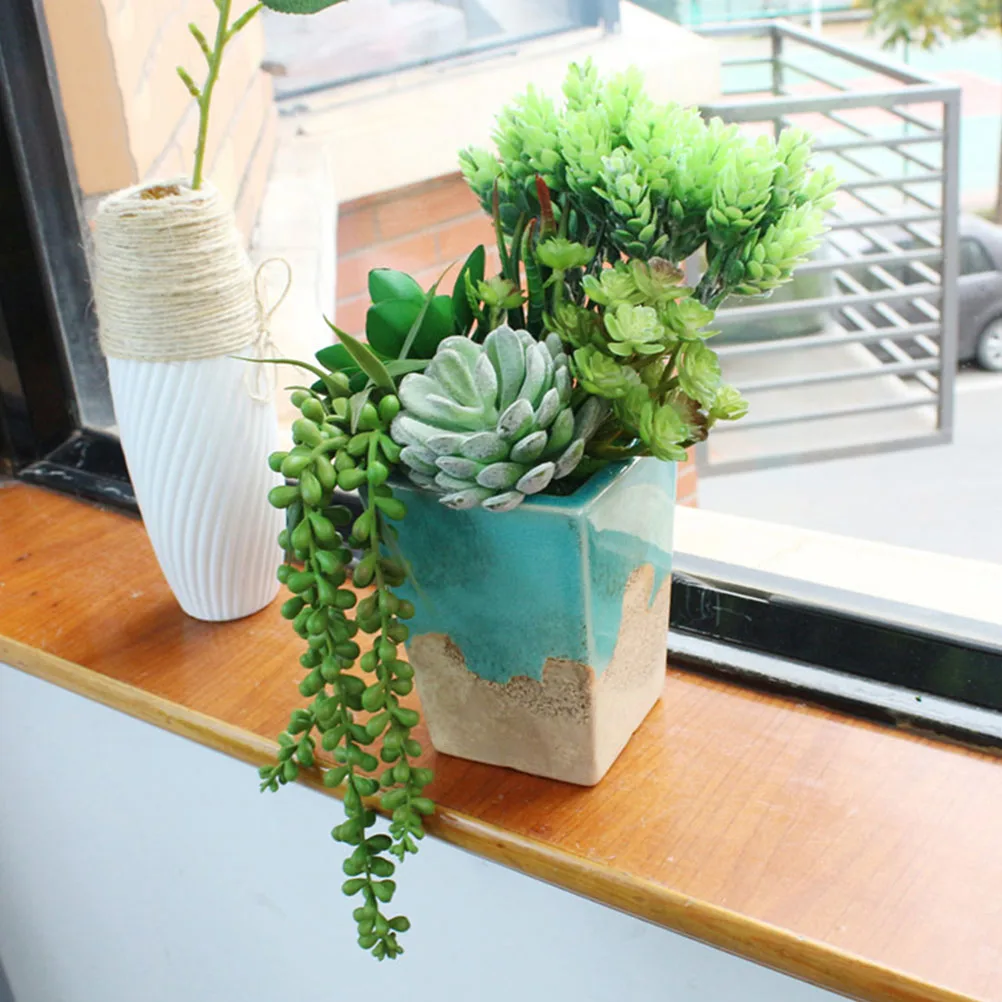 2pcs Lifelike Succulent Plant Rattan Decor Fake Green Hanging Plants Wall Decoration Wedding Party Photo Prop Household Diy
2pcs Lifelike Succulent Plant Rattan Decor Fake Green Hanging Plants Wall Decoration Wedding Party Photo Prop Household Diy