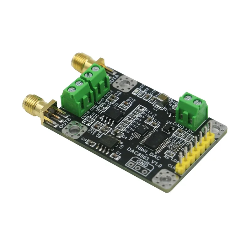 DAC8563 Dual Channel 16-Bit DAC Module, High Precision ±5V Adjustable Output for Data Acquisition