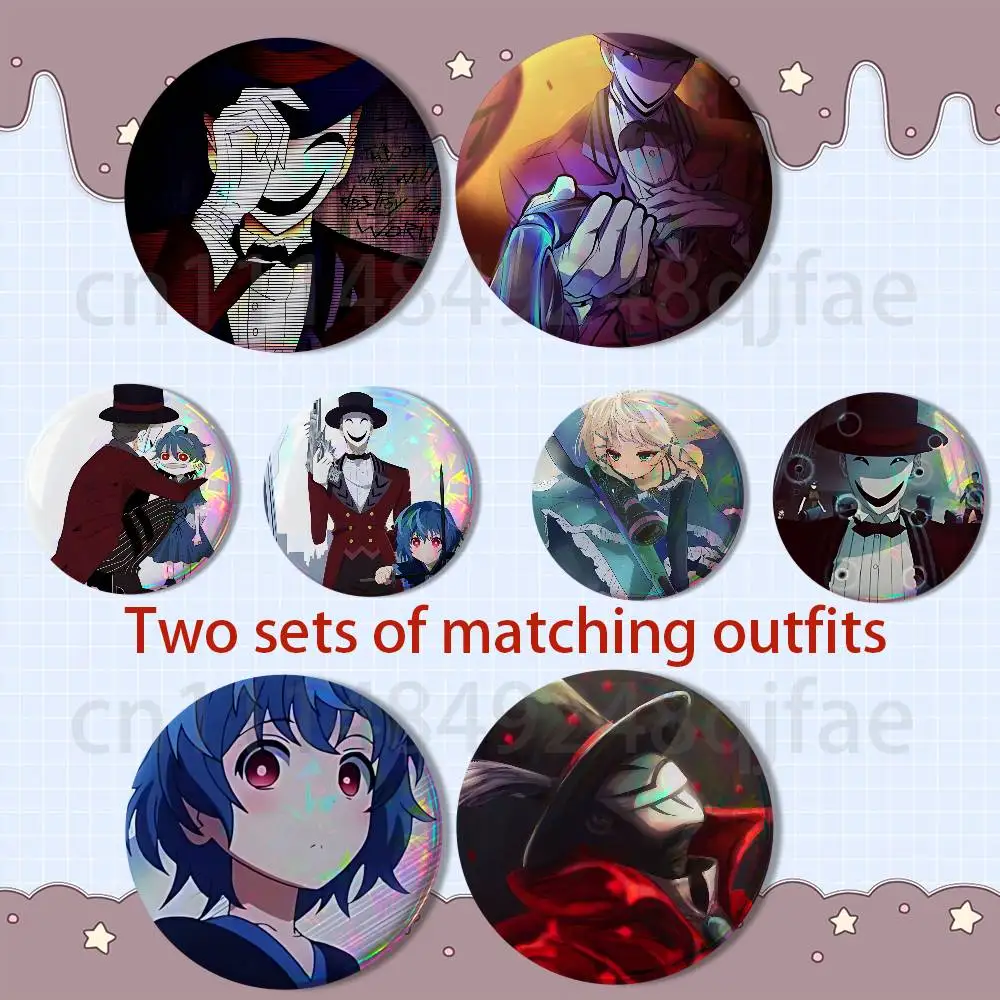K-Kagetane Hiruko Black Bullet 2 piece set Badges On Backpack Jacket Cartoon Round Brooches Acrylic Button Pins Collection Gifts
K-Kagetane Hiruko Black Bullet 2 piece set Badges On Backpack Jacket Cartoon Round Brooches Acrylic Button Pins Collection Gifts