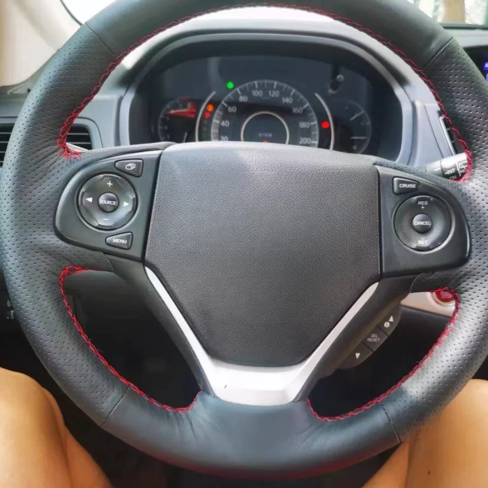 Car Steering Wheel Cover Anti Slip And Comfortable Genuine Leather For Honda 2012-2014 Civic Automotive Interior Accessories
Car Steering Wheel Cover Anti Slip And Comfortable Genuine Leather For Honda 2012-2014 Civic Automotive Interior Accessories